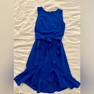 Calvin Klein Cobalt Asymmetrical Dress